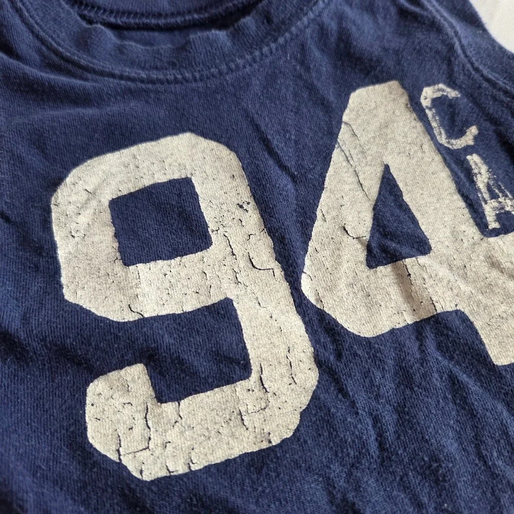 Old Navy Boys Navy Blue 94 CA Graphic Sleeveless Tank Top Baby Tee Size 2T